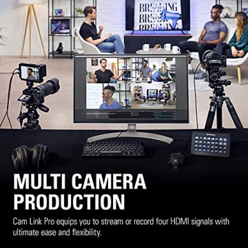 Elgato Cam Link Pro 4 HDMI Capture Card for Streaming