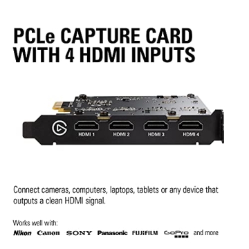Elgato Cam Link Pro 4 HDMI Capture Card for Streaming