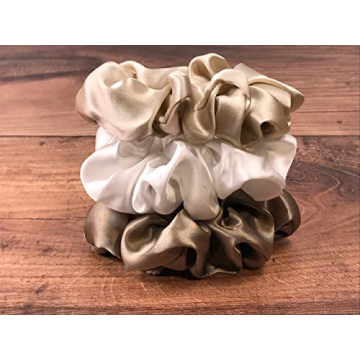 Celestial Silk Scrunchies – Pure Mulberry Silk 3 Pack