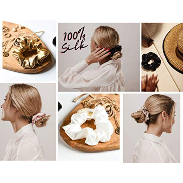 Celestial Silk Scrunchies – Pure Mulberry Silk 3 Pack