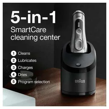 Braun Series 9 9390cc Electric Razor for Men - Silver