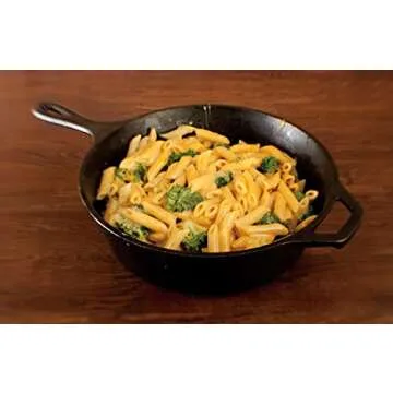 Lodge L8DSK3PLT Cast Iron Deep Skillet, 3 Quart, Black