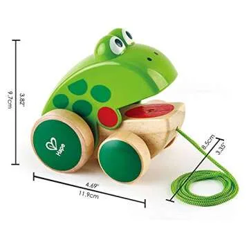 Hape Frog Pull-Along | Interactive Wooden Toy for Toddlers