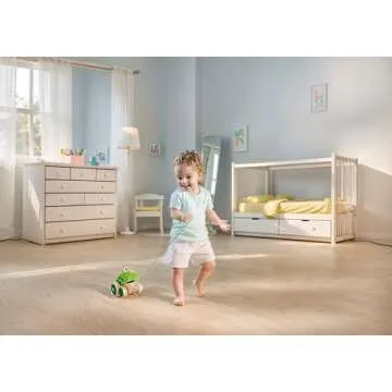 Hape Frog Pull-Along | Interactive Wooden Toy for Toddlers