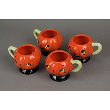 Johanna Parker Dolomite Pumpkin Mugs Set of 4