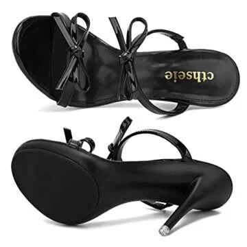 cthseie Women’s Stylish Platform Heeled Sandals
