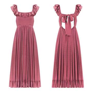 R.Vivimos Summer Dress - Stylish Boho Midi for Women