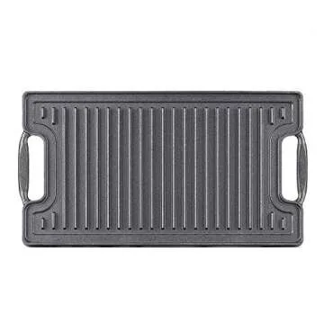 Ekoteq 2-in-1 Cast Iron Griddle for Stovetop Cooking