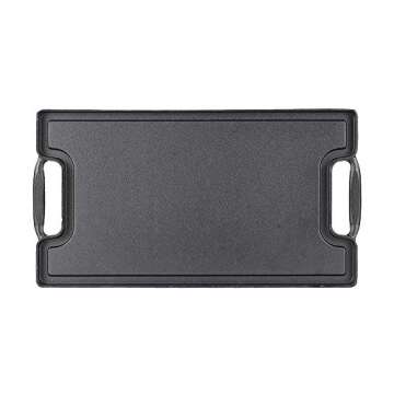 Ekoteq 2-in-1 Cast Iron Griddle for Stovetop Cooking