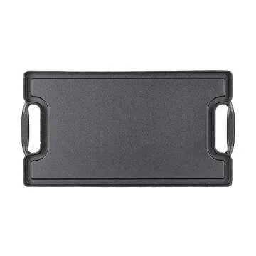 Ekoteq 2-in-1 Cast Iron Griddle for Stovetop Cooking