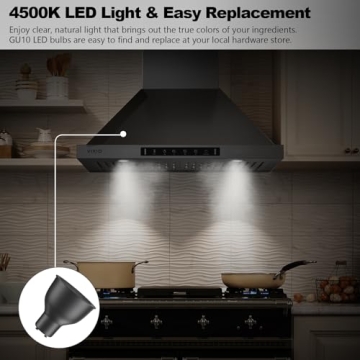 VIKIO HOME 30 Inch Range Hood with Gesture Control