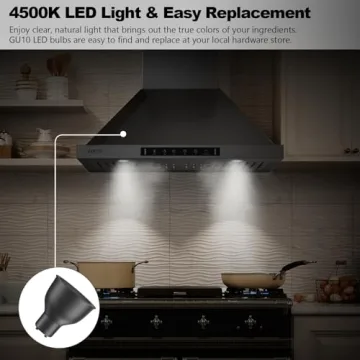 VIKIO HOME 30 Inch Range Hood with Gesture Control