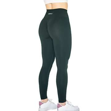 AUROLA Women’s 7/8 Seamless Leggings - Tummy Control