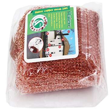 Haierc 100% Copper Mesh, 5" x20FT Pure Copper Mesh Roll, Gap Blocker, for Building Hole, Prevent Bir...