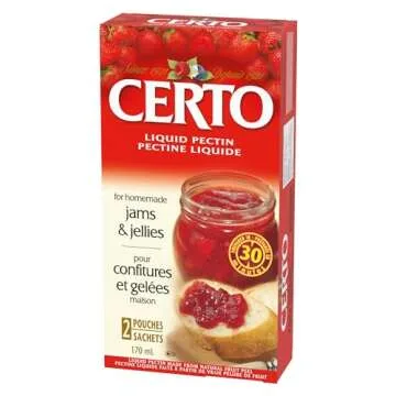 CERTO Pectin Liquid - Perfect for Homemade Jams & Jellies