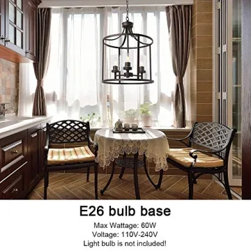 VINLUZ 3-Light Chandelier for Kitchen Island Lighting