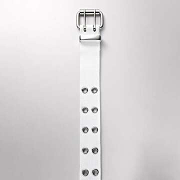 Relic by Fossil Women's Double Grommet Belt, White, Small