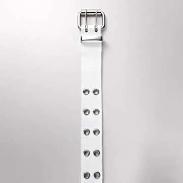 Relic by Fossil Women's Double Grommet Belt, White, Small