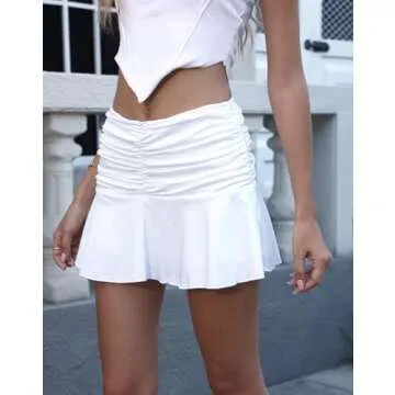 Easisim Women's Stylish Y2K Mini Skirt - Comfort & Trend