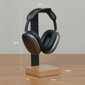 Universal Solid Wood Headphone Stand Heavy Duty Elegant