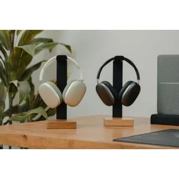 Universal Solid Wood Headphone Stand Heavy Duty Elegant