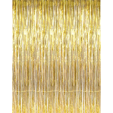 GOER Metallic Tinsel Fringe Curtains for Celebrations
