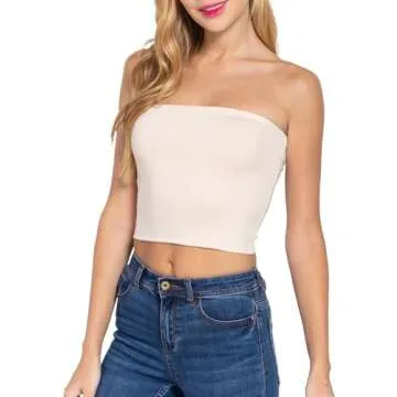 HATOPANTS Double Layered Crop Tube Top for All-Day Comfort