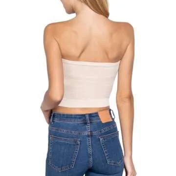 HATOPANTS Double Layered Crop Tube Top for All-Day Comfort