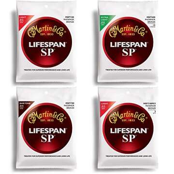 Martin Acoustic Guitar Strings (MSP7000) for Exceptional Sound