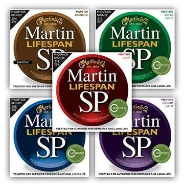 Martin Acoustic Guitar Strings MSP7000 Exceptional Durability and Tone