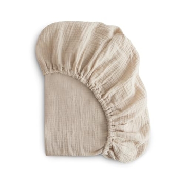 Mushie Extra Soft Muslin Mini Crib Sheet for Sweet Dreams
