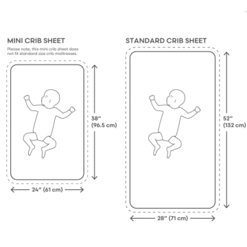 Mushie Extra Soft Muslin Mini Crib Sheet for Sweet Dreams