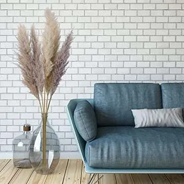 Elegant XHXSTORE 43\" Dried Pampas Grass for Home Decor