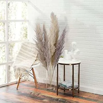 Elegant XHXSTORE 43\" Dried Pampas Grass for Home Decor
