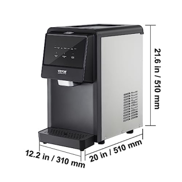 VEVOR Nugget Ice Maker 62lbs24H Auto Dispense Self-Cleaning