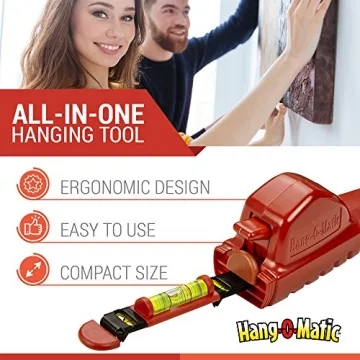Hang-O-Matic All-in-One Picture Hanging Tool for Perfect Alignment
