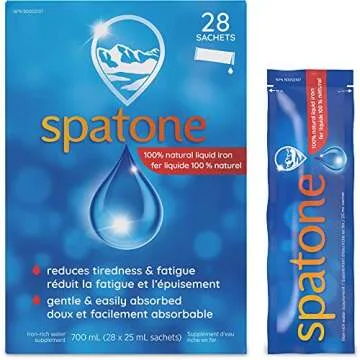 SPATONE Liquid Iron Supplement 28 Packets for Energy