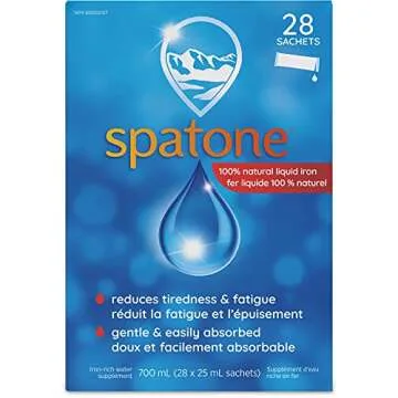 SPATONE Liquid Iron Supplement 28 Packets for Energy