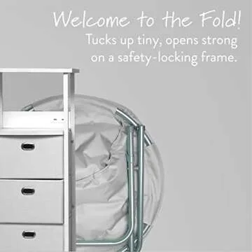 Urban Lifestyle Micromink Foldable Saucer Chair for Comfort