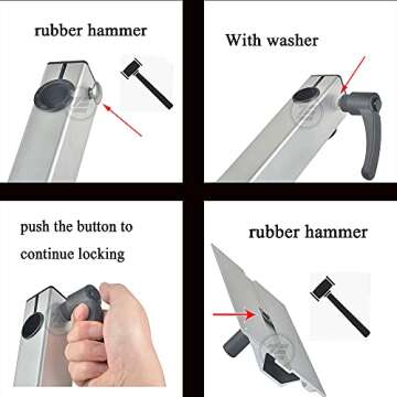 Durable Adjustable Table Leg for RVs Motorhomes Yachts