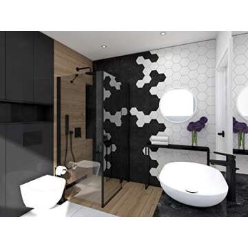 Gold&Chrome Round Wall Mirror with Aluminium Frame | Teflon Coated Mirror Surface Resistant to Moisture | Powder Coated Mirror Frame 2 cm Deep Easy to Assemble