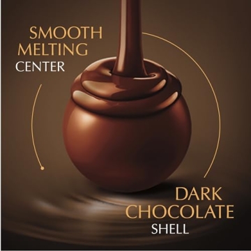 Lindt LINDOR 60% Extra Dark Chocolate Truffles, 6 Pack