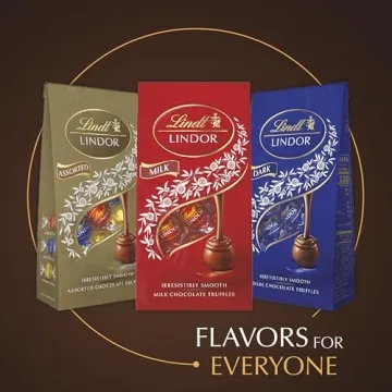 Lindt LINDOR 60% Extra Dark Chocolate Truffles, 6 Pack