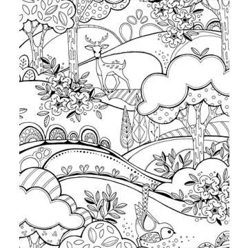 Color & Frame - In the Forest (Adult Coloring Book)