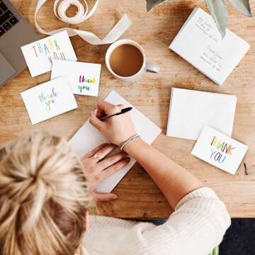 Juvale Bulk Thank You Cards Set - Unique Designs & Quality