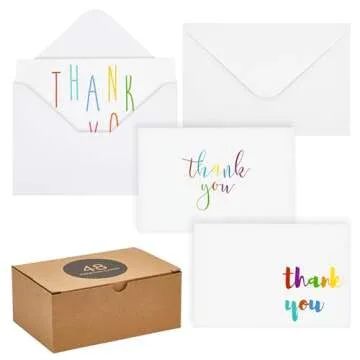 Juvale Bulk Thank You Cards Set - Unique Designs & Quality