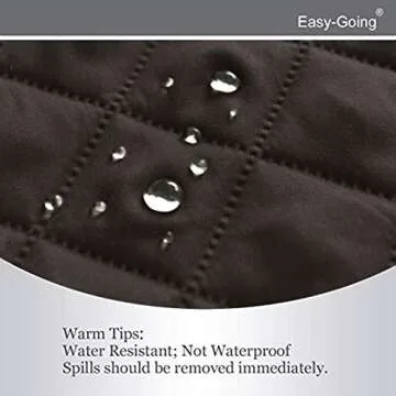 Easy-Going Reversible Oversized Couch Cover for 3 Cushion Couch Sofa Cover for Dogs Water Resistant Furniture Protector Cover with Foam Sticks for Pet (Oversized Sofa, Chocolate/Chocolate)