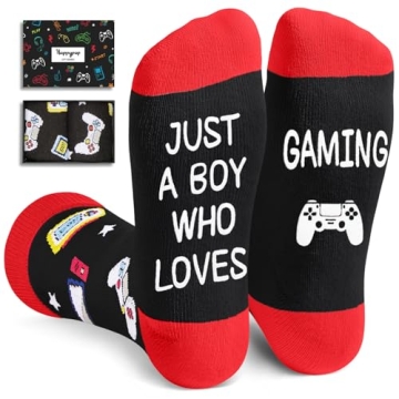 Gamer Gifts Teen Boys Men - Gaming Gamer Socks Video Game Socks, Funny Gamer Socks For Teen Boys