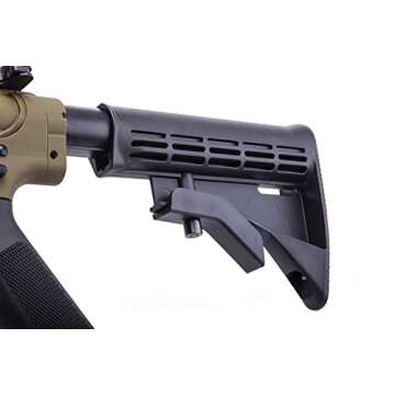 Crosman CFAR1X Full Auto R1 CO2-Powered BB Air Rifle And Red Dot Sight, Black/FDE