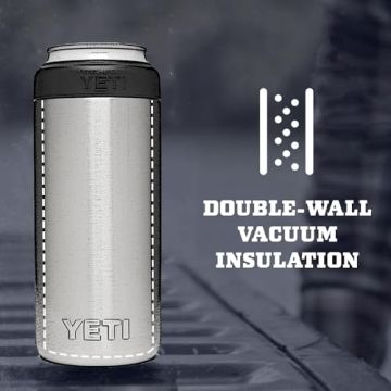YETI Slim Can Insulator for 12 oz Slim Cans in White